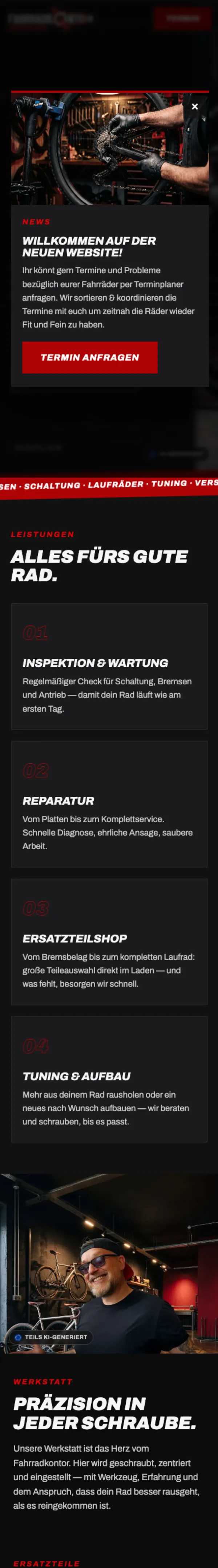 Fahrradkontor Lichtenstein — Handy