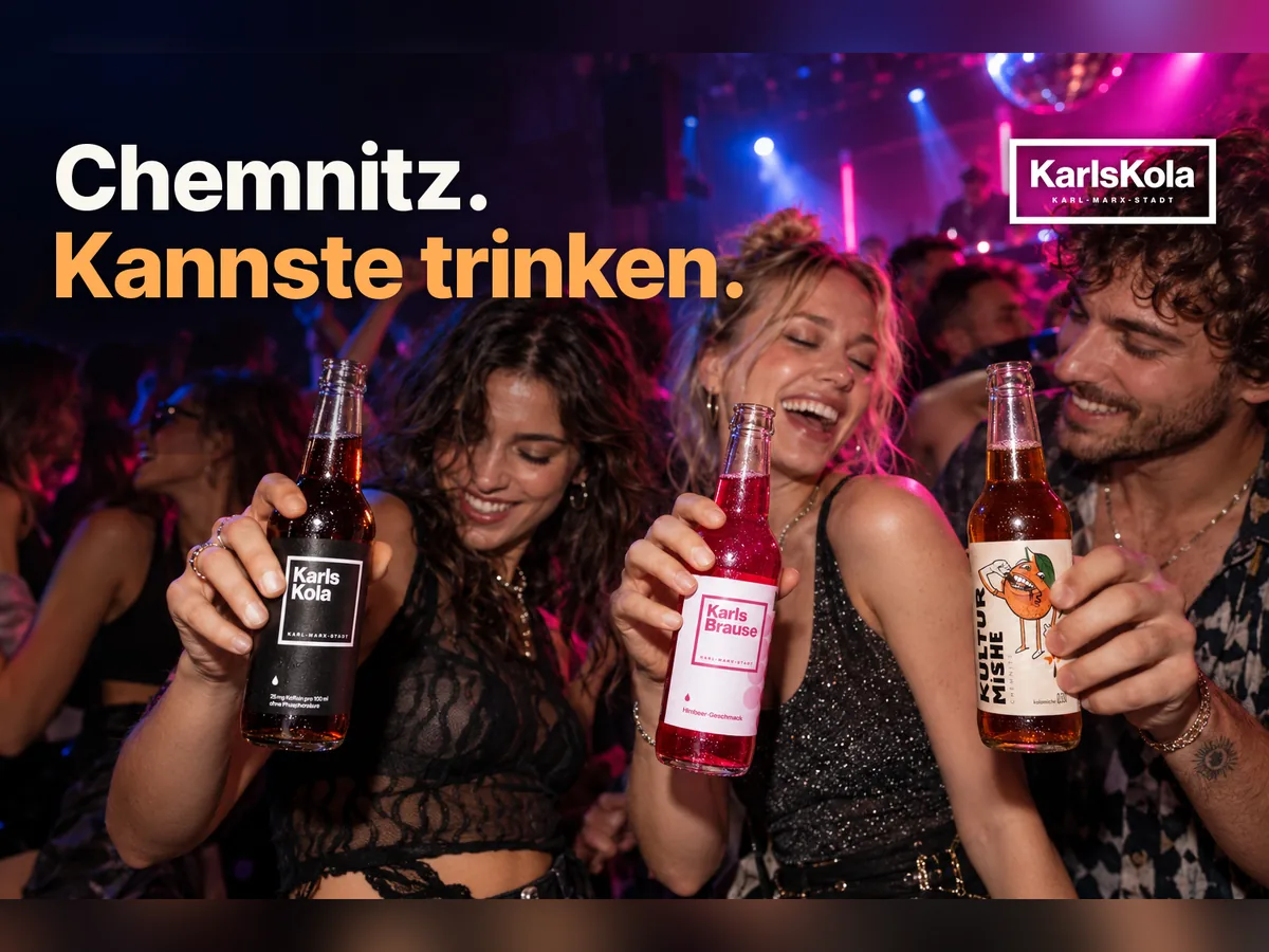 Anzeigenmotiv Club: Chemnitz. Kannste trinken.