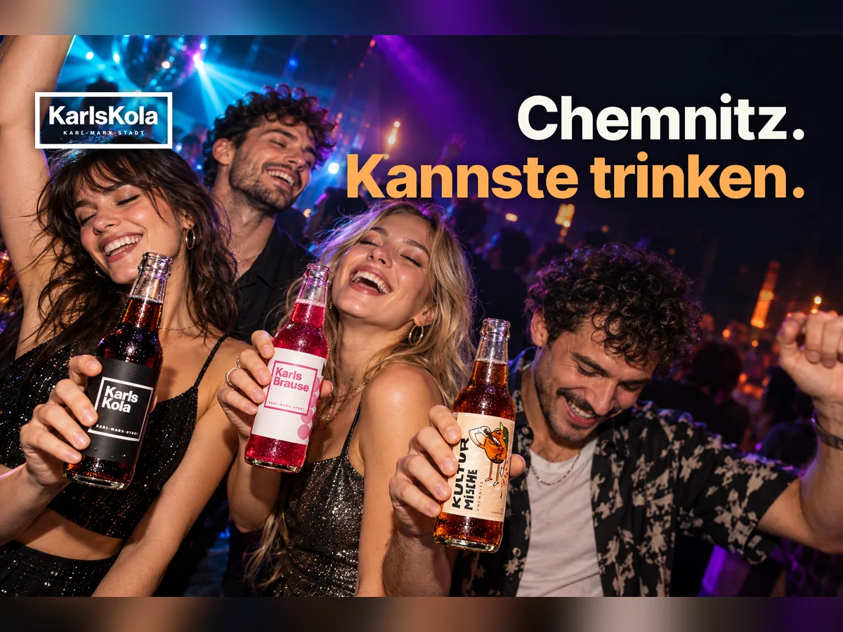 Anzeigenmotiv Club: Chemnitz. Kannste trinken.