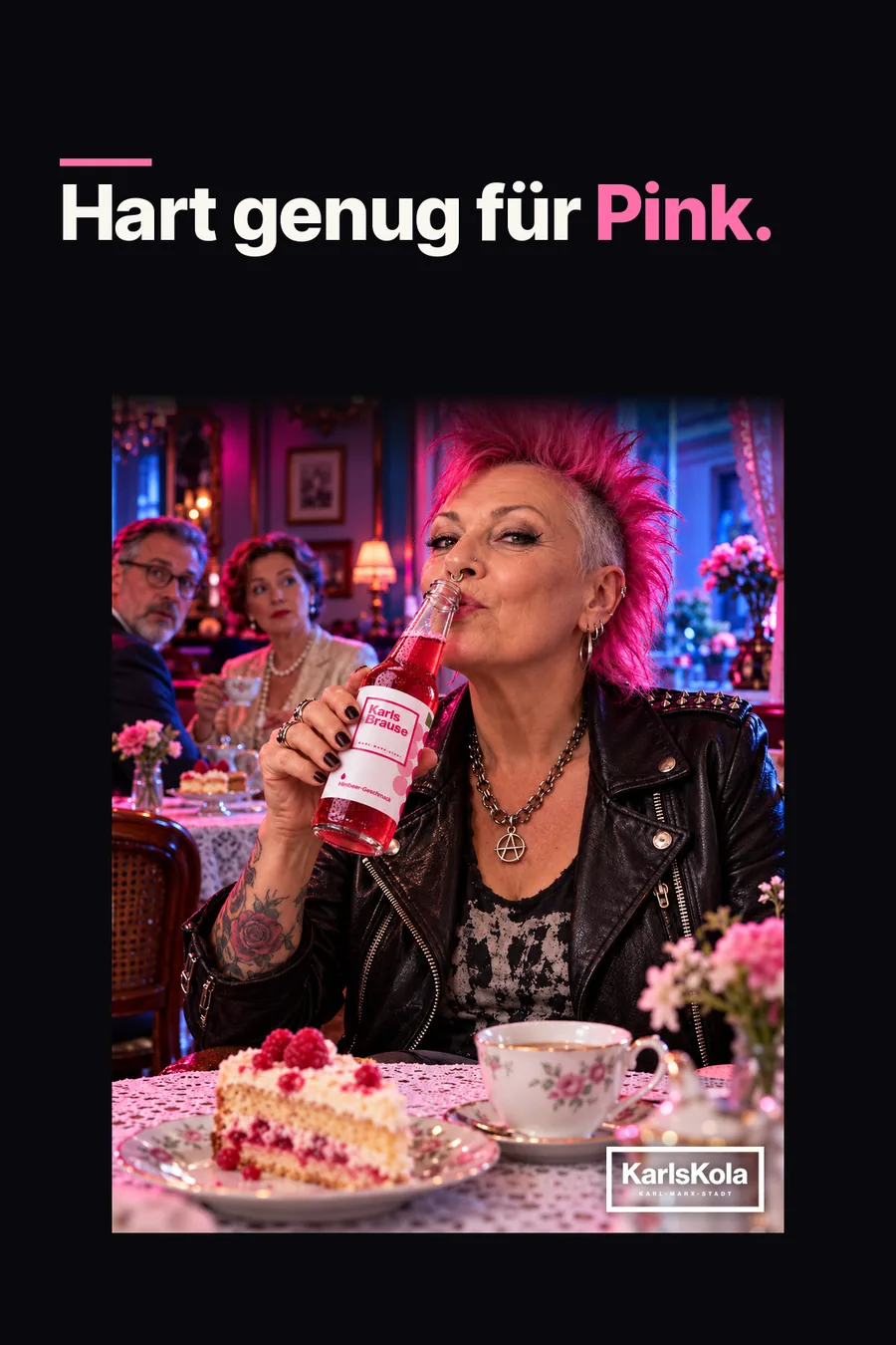 Anzeigenmotiv: Hart genug für Pink.