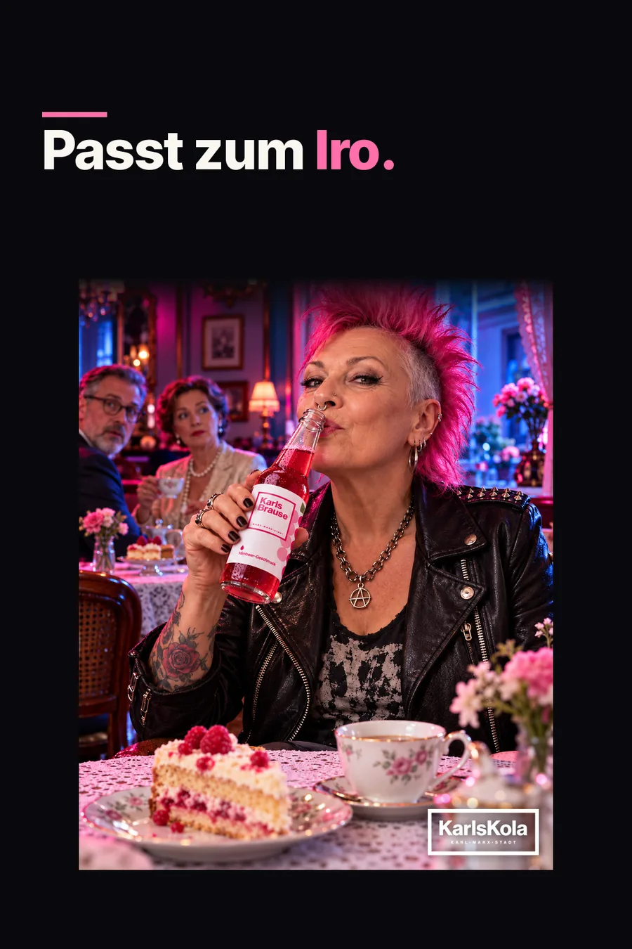 Anzeigenmotiv: Passt zum Iro.